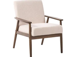 Set da salotto 6 posti ESRUM Bouclé Marrone scuro/Beige