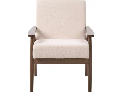 Set da salotto 6 posti ESRUM Bouclé Marrone scuro/Beige