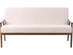 Set da salotto 6 posti ESRUM Bouclé Marrone scuro/Beige