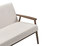 Set da salotto 6 posti ESRUM Tessuto Marrone scuro/Beige