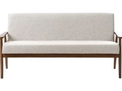 Set da salotto 6 posti ESRUM Tessuto Marrone scuro/Grigio