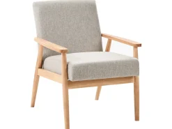 Set da salotto 6 posti ESRUM Tessuto Marrone chiaro/Grigio
