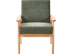 Set da salotto 6 posti ESRUM Tessuto Marrone chiaro/Verde