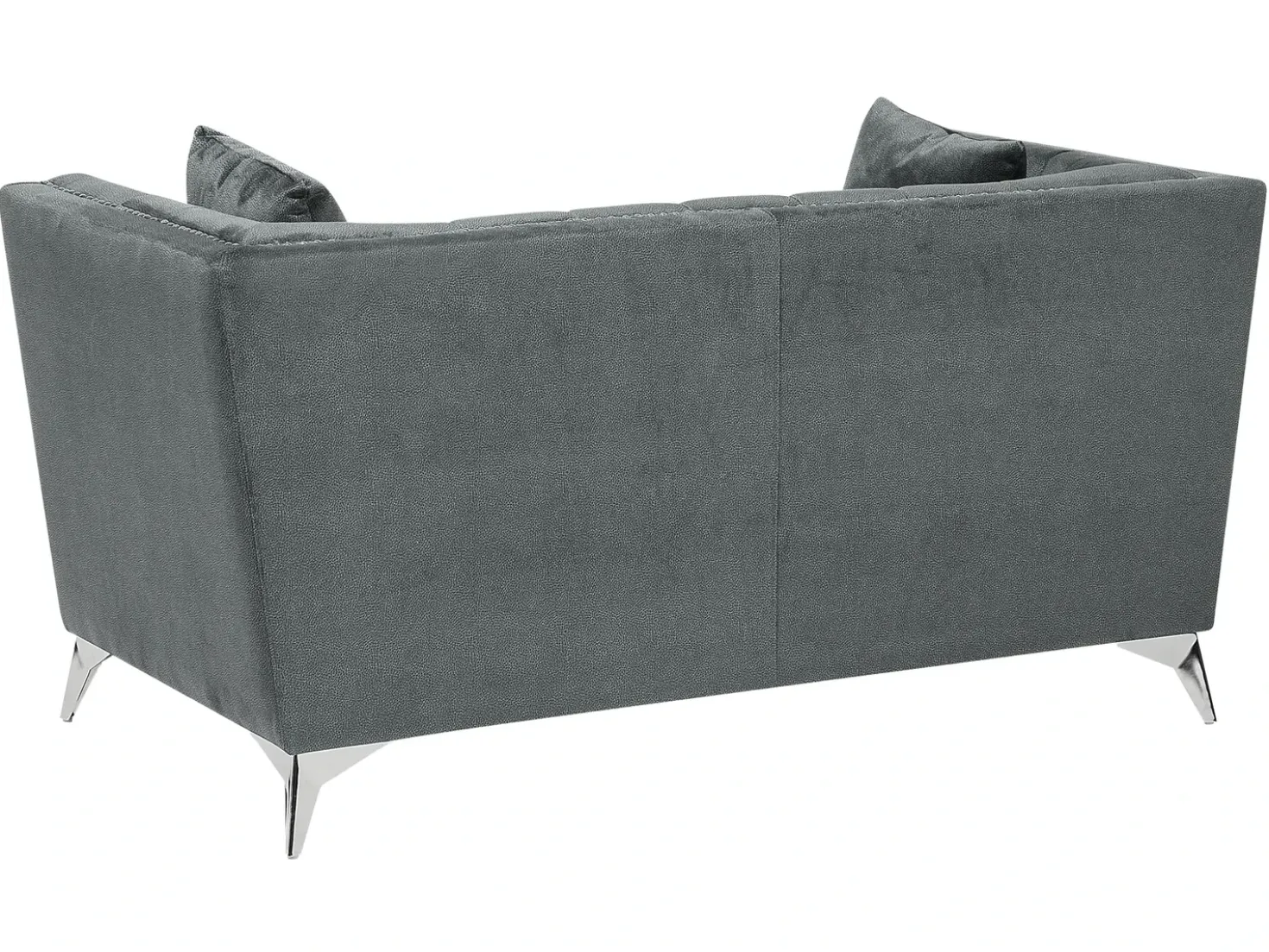 Set da salotto 5 posti GAULA Velluto Grigio