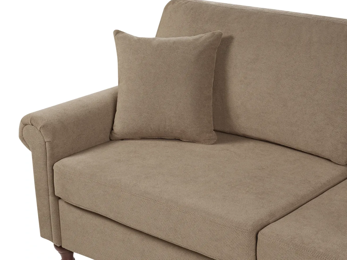 Set da salotto 5 posti GINNERUP Tessuto Marrone
