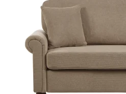 Set da salotto 5 posti GINNERUP Tessuto Marrone
