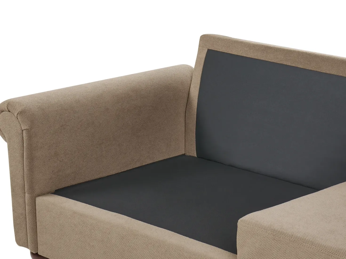 Set da salotto 5 posti GINNERUP Tessuto Marrone