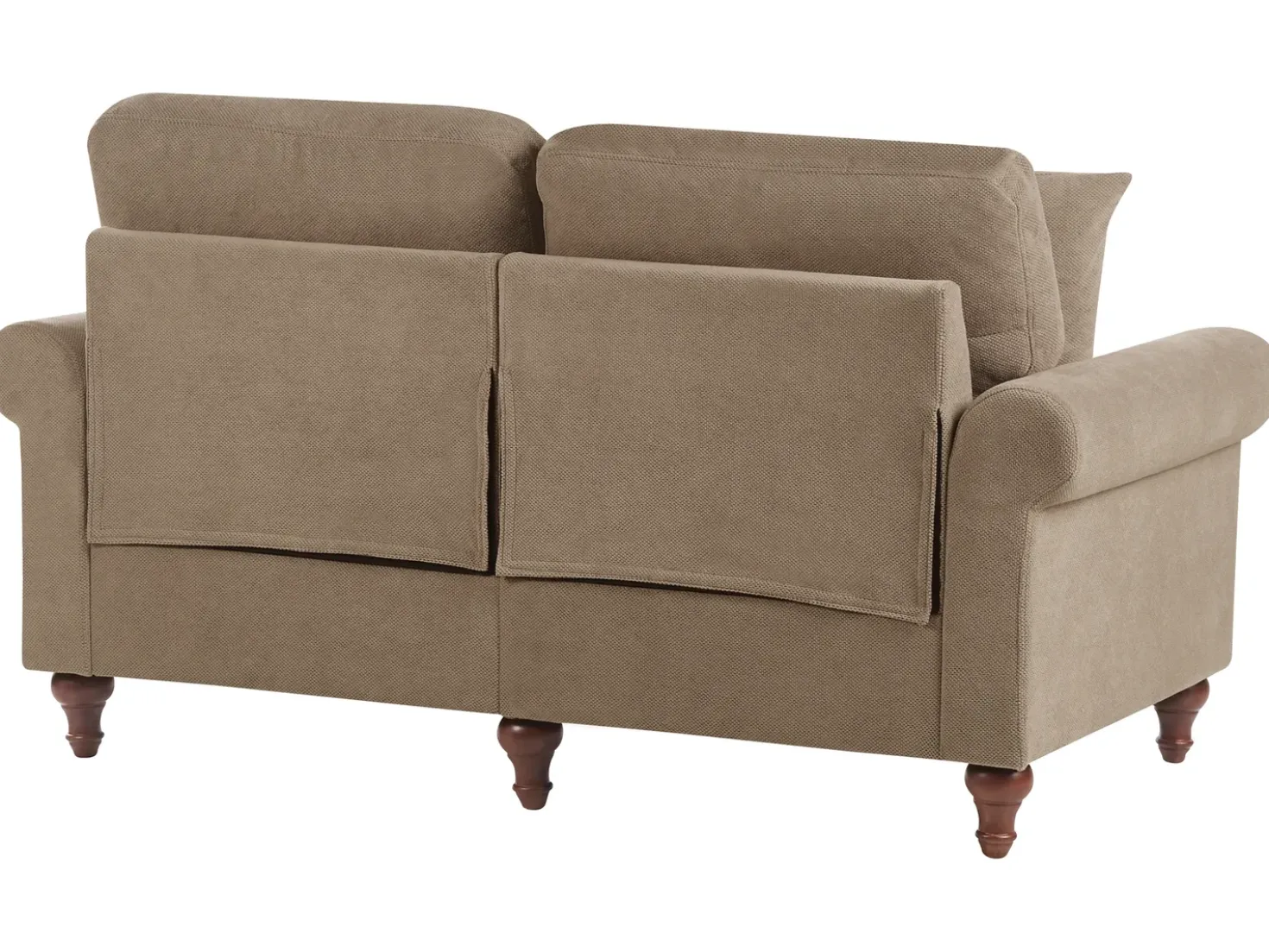 Set da salotto 5 posti GINNERUP Tessuto Marrone