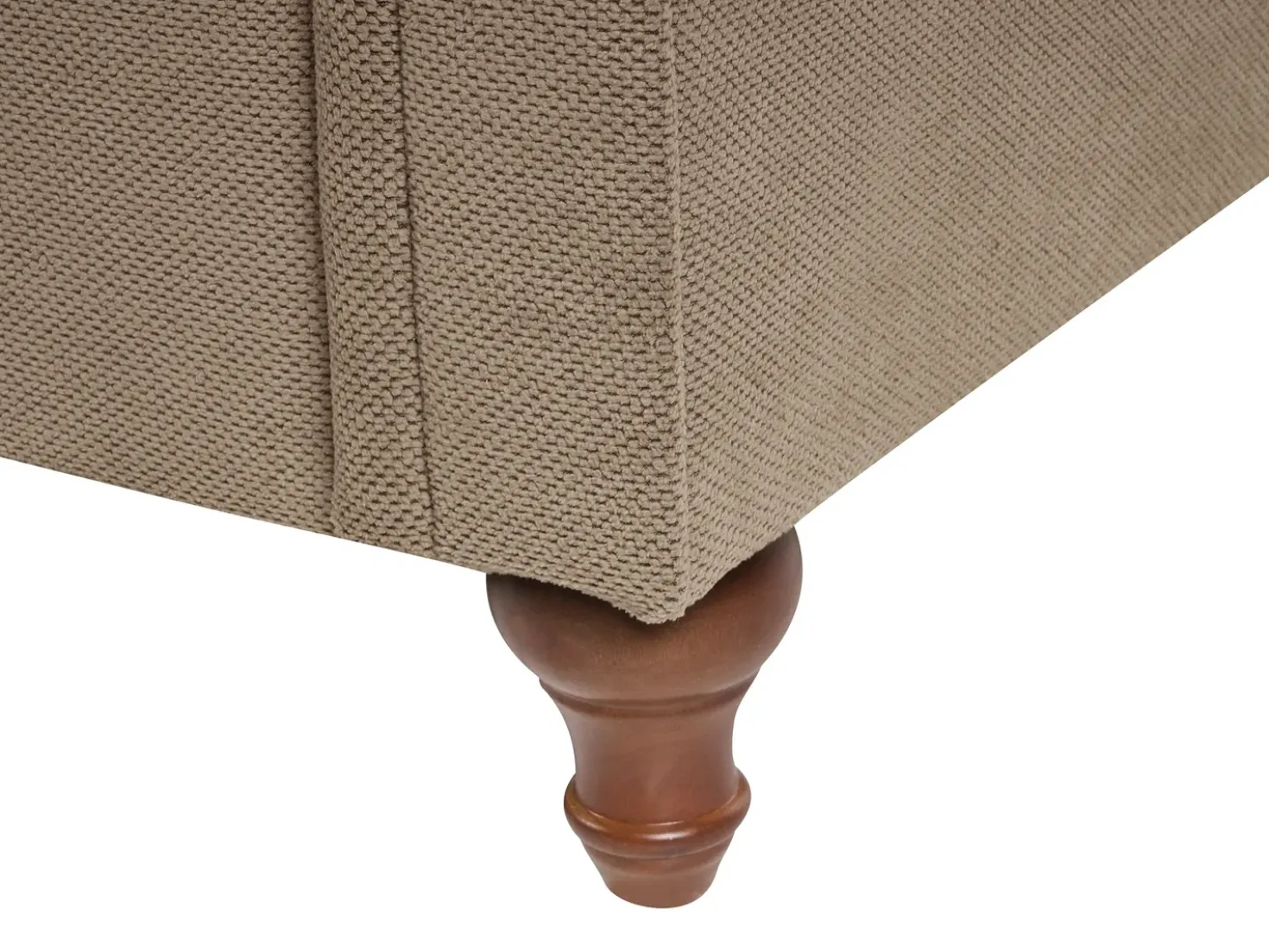 Set da salotto 5 posti GINNERUP Tessuto Marrone