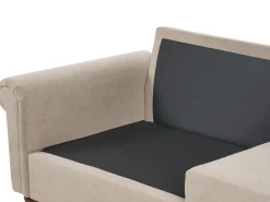Set da salotto 5 posti GINNERUP Tessuto Tortora