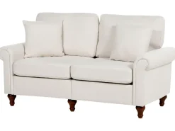 Set da salotto 5 posti GINNERUP Tessuto Beige chiaro