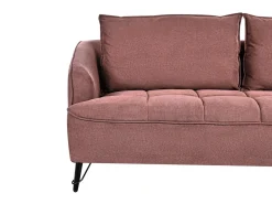 Set da salotto 5 posti HOBRO Tessuto Bordeaux
