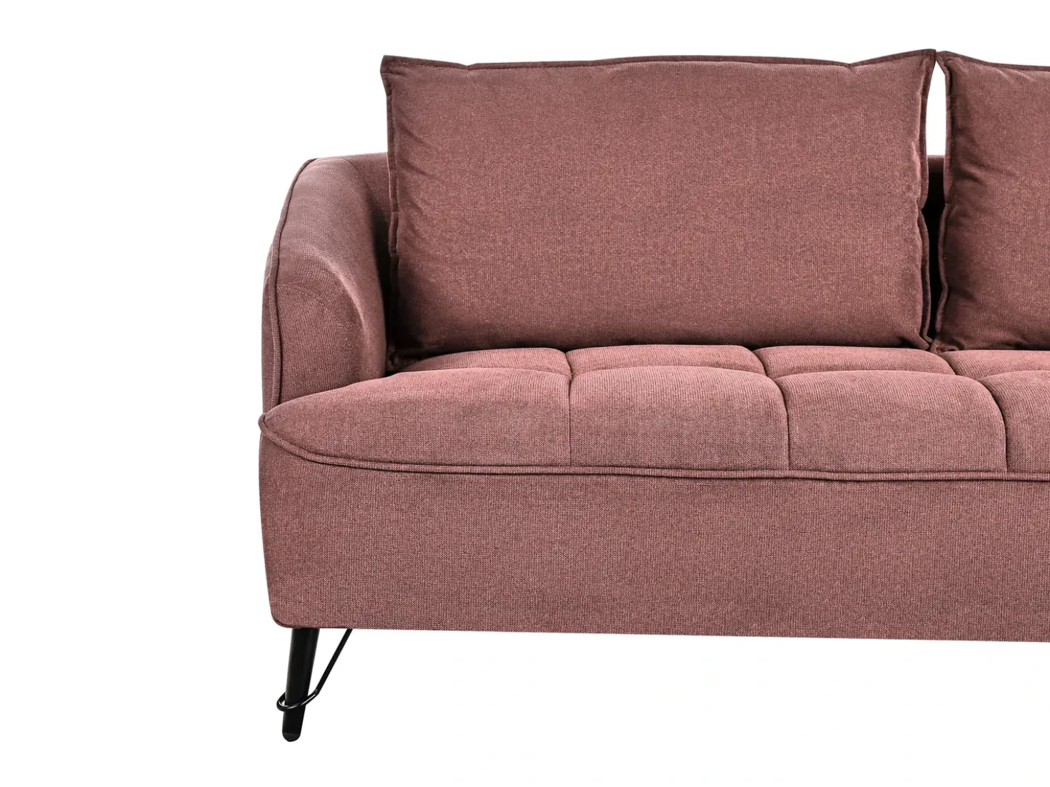 Set da salotto 5 posti HOBRO Tessuto Bordeaux