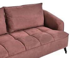 Set da salotto 5 posti HOBRO Tessuto Bordeaux
