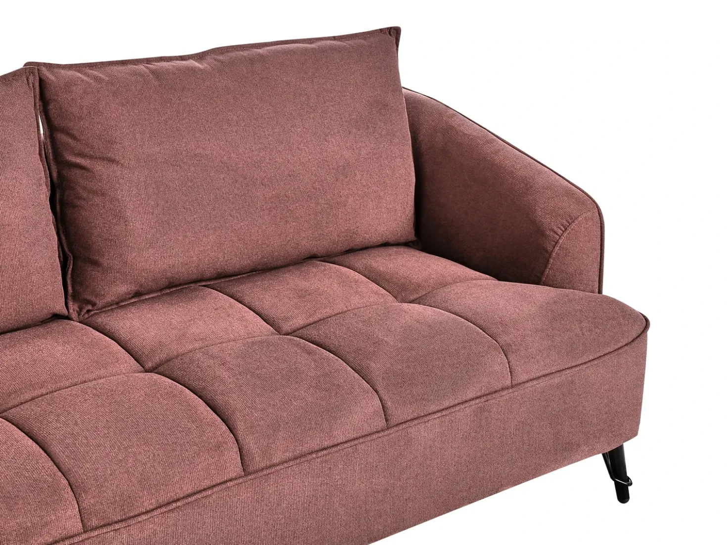 Set da salotto 5 posti HOBRO Tessuto Bordeaux