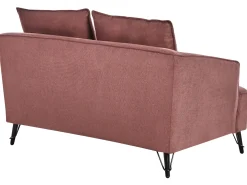 Set da salotto 5 posti HOBRO Tessuto Bordeaux