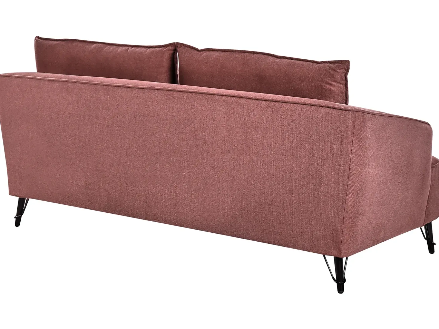 Set da salotto 5 posti HOBRO Tessuto Bordeaux