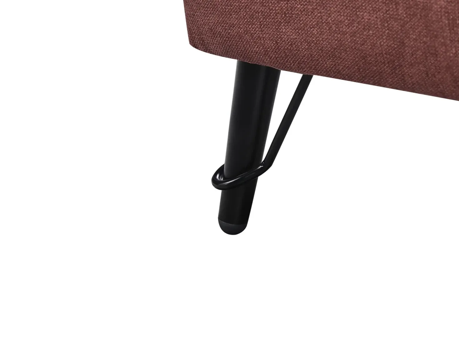 Set da salotto 5 posti HOBRO Tessuto Bordeaux