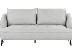 Set da salotto 5 posti HOBRO Tessuto Grigio chiaro