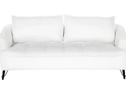 Set da salotto 5 posti HOBRO Bouclé Bianco