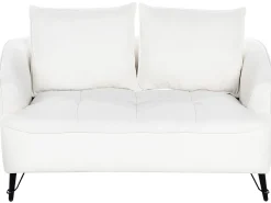 Set da salotto 5 posti HOBRO Bouclé Bianco