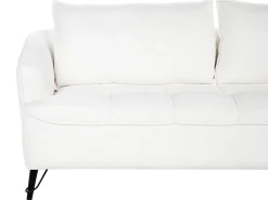 Set da salotto 5 posti HOBRO Bouclé Bianco