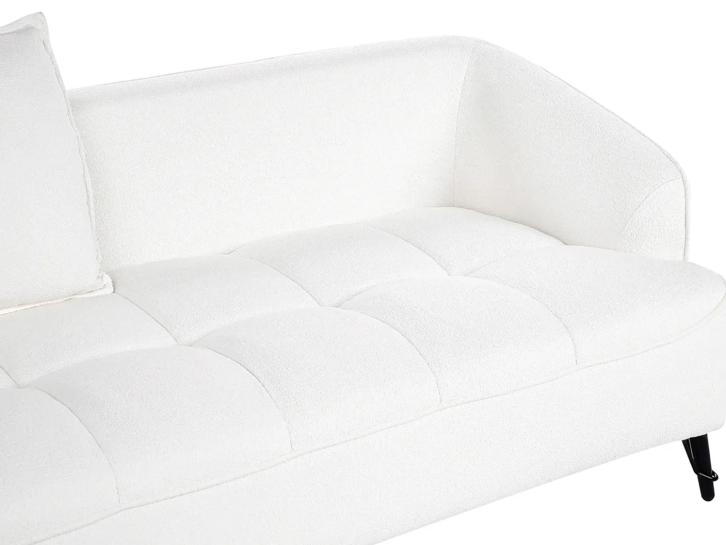 Set da salotto 5 posti HOBRO Bouclé Bianco