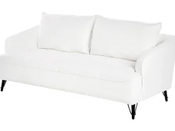Set da salotto 5 posti HOBRO Bouclé Bianco