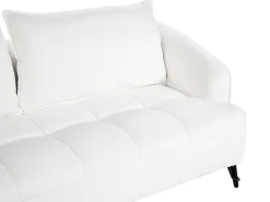 Set da salotto 5 posti HOBRO Bouclé Bianco