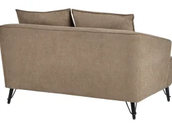 Set da salotto 5 posti HOBRO Tessuto Marrone chiaro