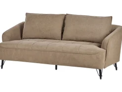 Set da salotto 5 posti HOBRO Tessuto Marrone chiaro