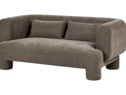 Set da salotto 6 posti HOGBO Tessuto Marrone