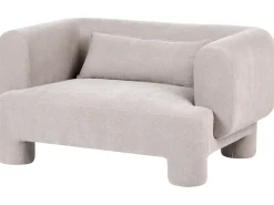 Set da salotto 6 posti HOGBO Tessuto Beige con ottomana