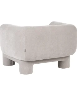 Set da salotto 6 posti HOGBO Tessuto Beige con ottomana