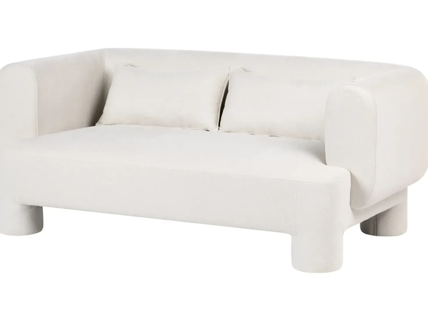 Set da salotto 6 posti HOGBO Tessuto Bianco