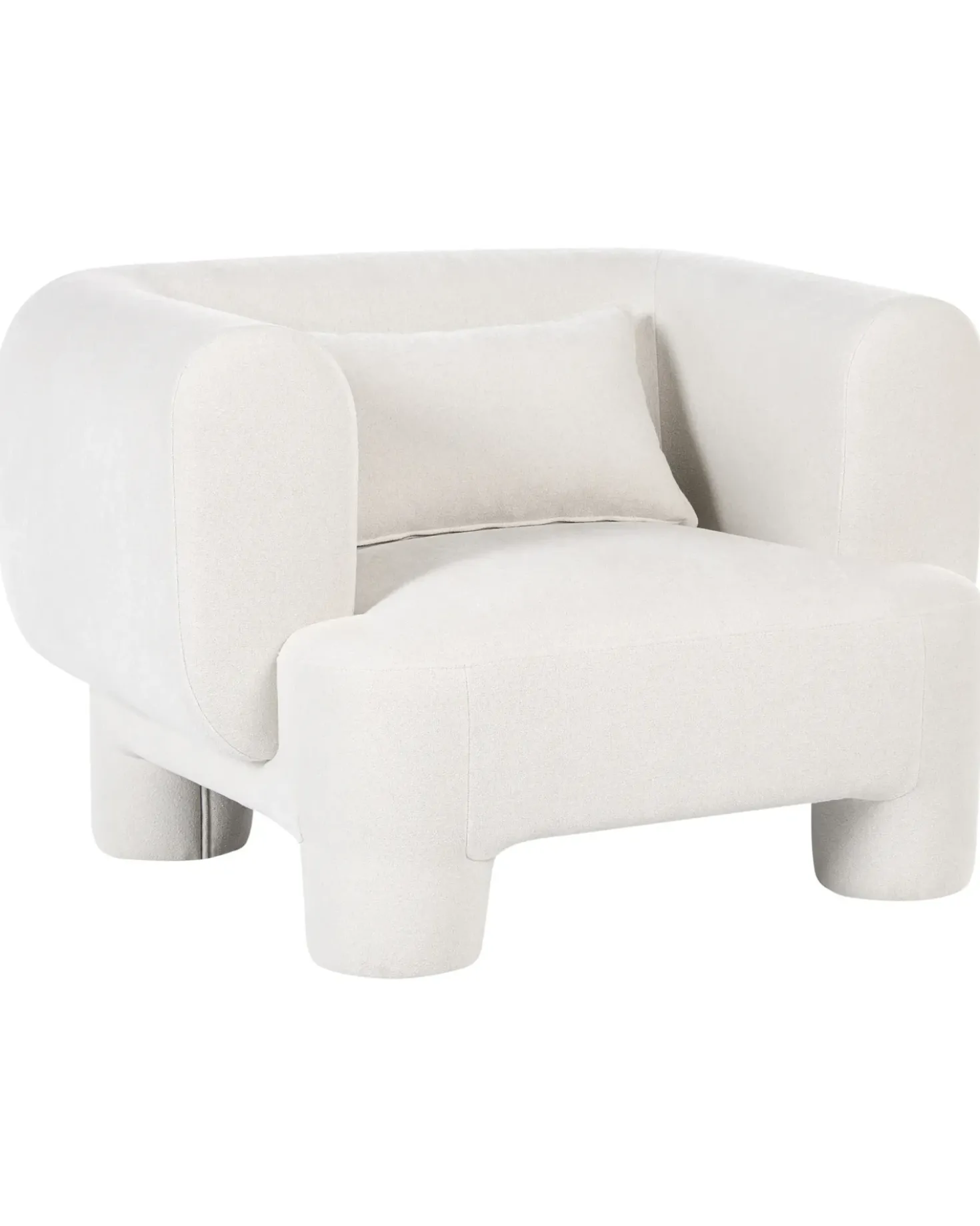 Set da salotto 6 posti HOGBO Tessuto Bianco