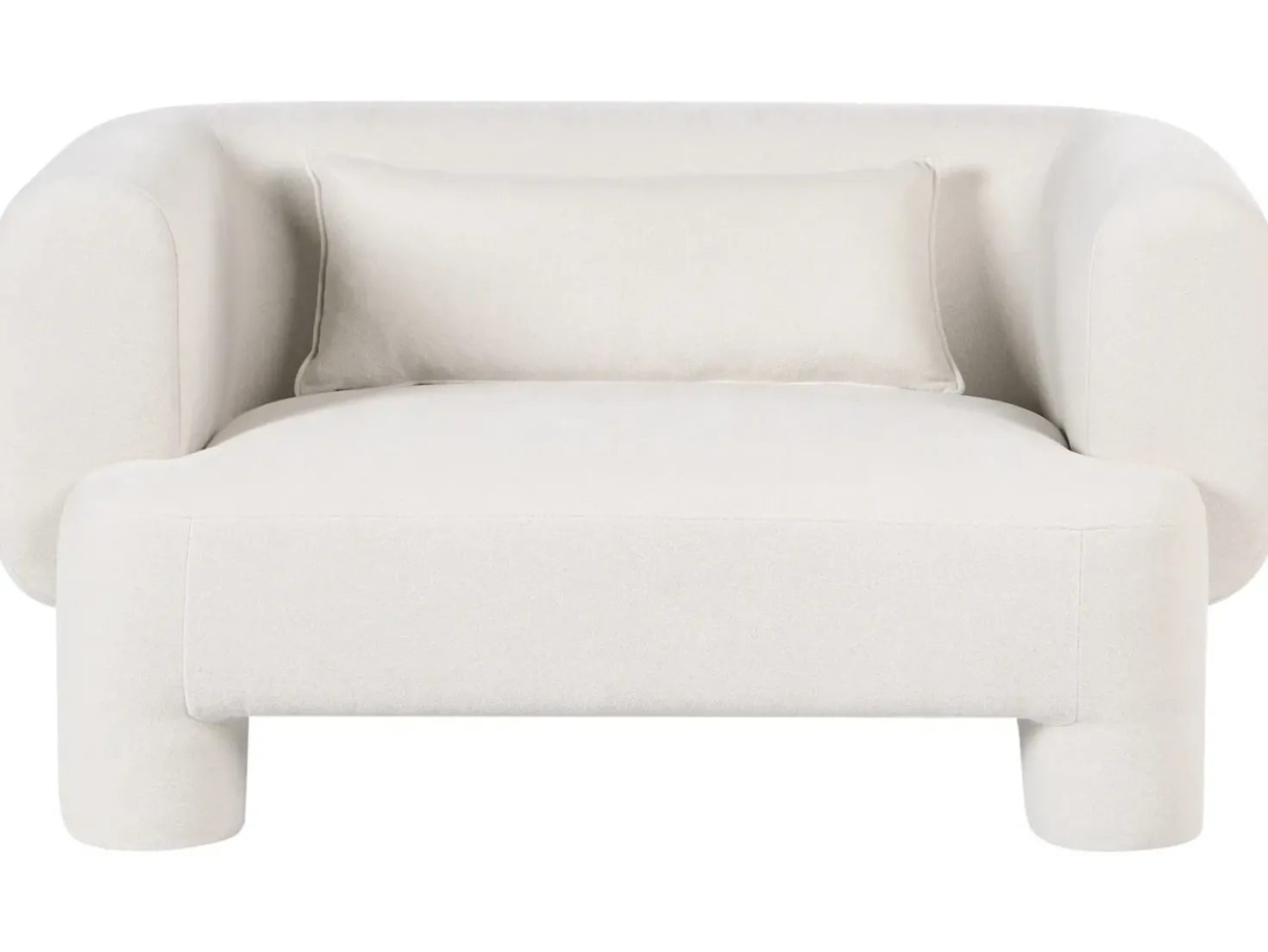 Set da salotto 6 posti HOGBO Tessuto Bianco