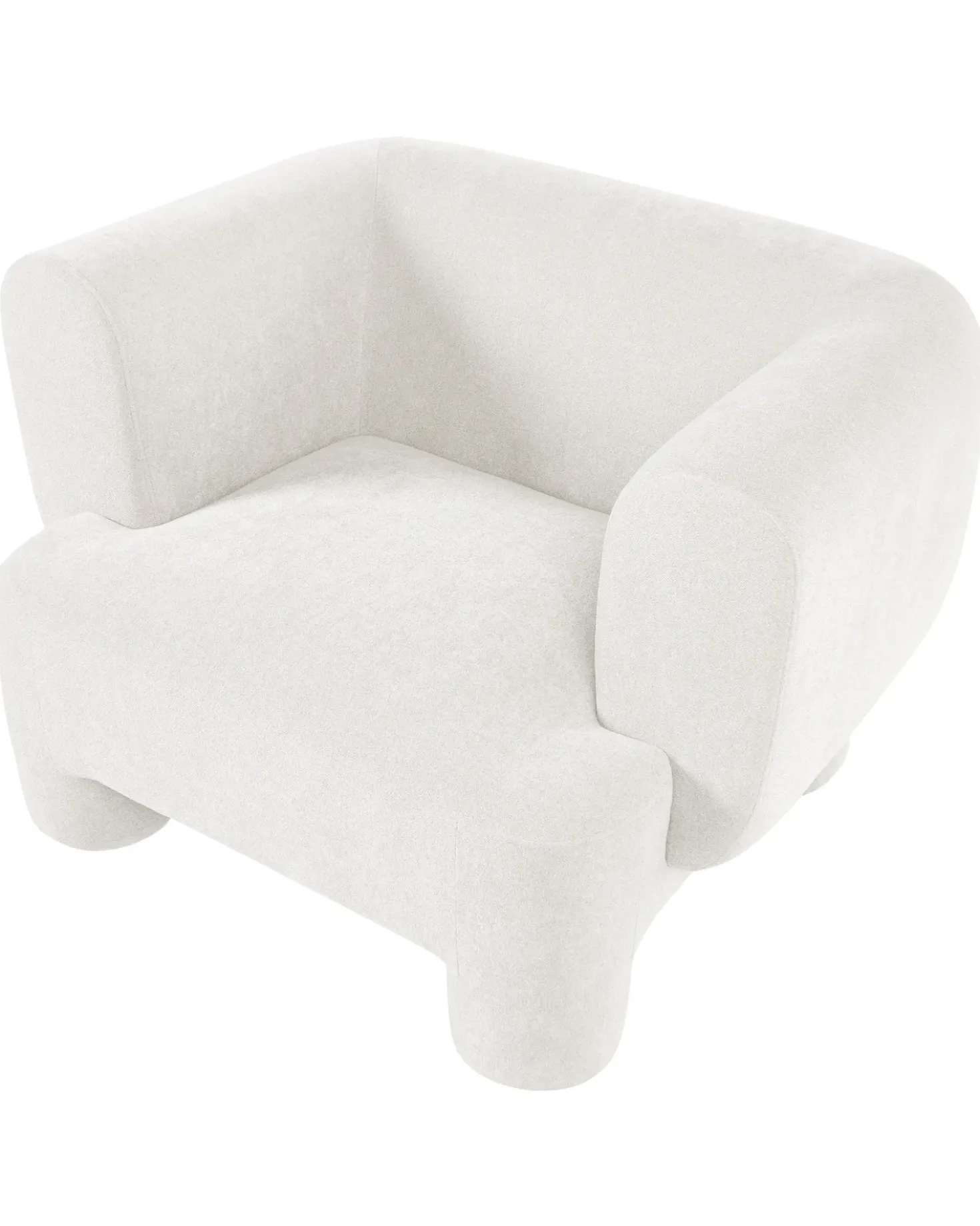 Set da salotto 6 posti HOGBO Tessuto Bianco