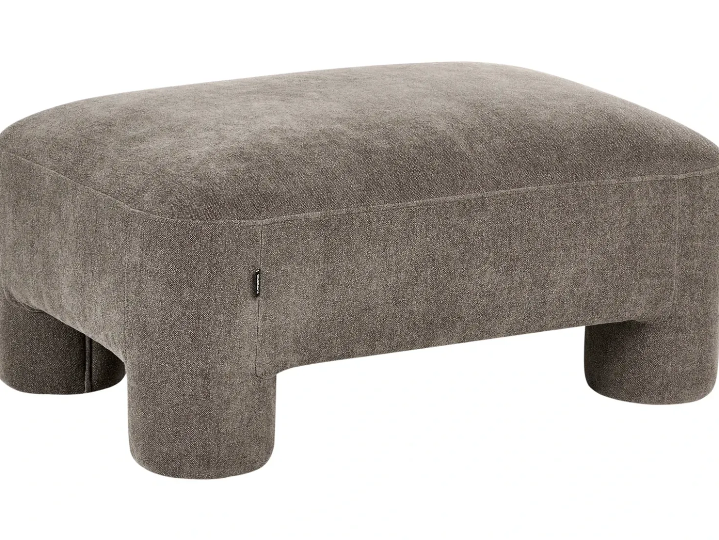 Set da salotto 6 posti HOGBO Tessuto Marrone con ottomana