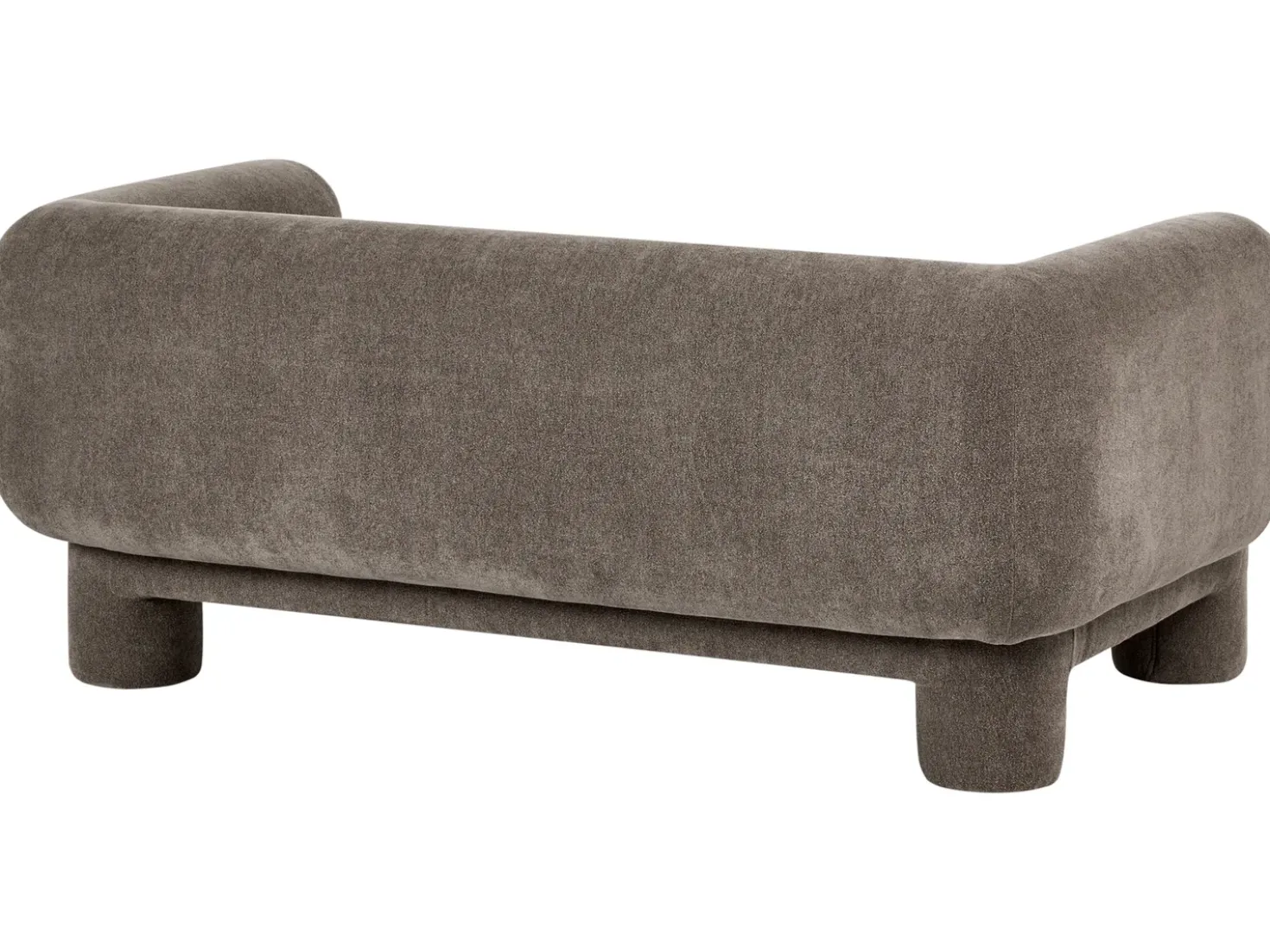 Set da salotto 6 posti HOGBO Tessuto Marrone con ottomana