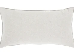 Set da salotto 6 posti HOGBO Tessuto Bianco con ottomana
