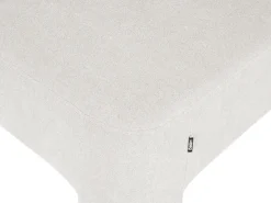 Set da salotto 6 posti HOGBO Tessuto Bianco con ottomana