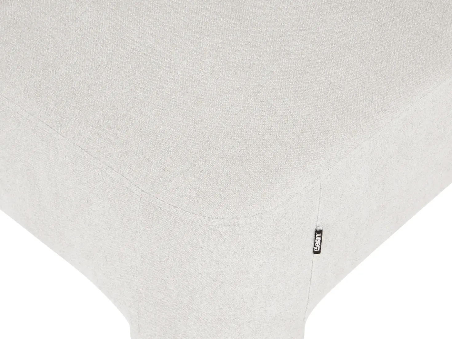 Set da salotto 6 posti HOGBO Tessuto Bianco con ottomana