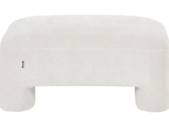 Set da salotto 6 posti HOGBO Tessuto Bianco con ottomana