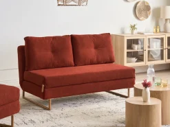 Set da salotto 6 posti JERSLEV Tessuto Rosso