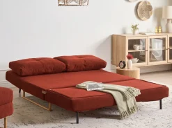 Set da salotto 6 posti JERSLEV Tessuto Rosso