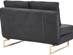 Set da salotto 6 posti JERSLEV Tessuto Nero