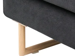 Set da salotto 6 posti JERSLEV Tessuto Nero