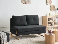 Set da salotto 6 posti JERSLEV Tessuto Nero