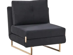 Set da salotto 6 posti JERSLEV Tessuto Nero